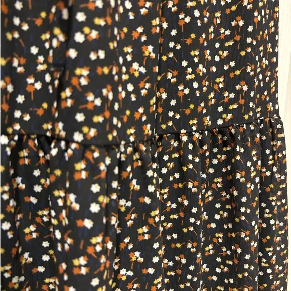 Madewell Floral Black Midi Skirt size xs - Picture 4 of 5
